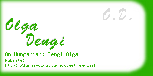 olga dengi business card